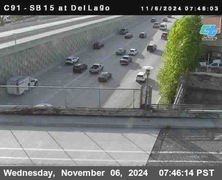 SB 15 at Del Lago bridge