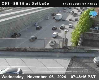 SB 15 at Del Lago bridge