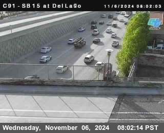 SB 15 at Del Lago bridge