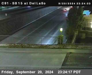 SB 15 at Del Lago bridge