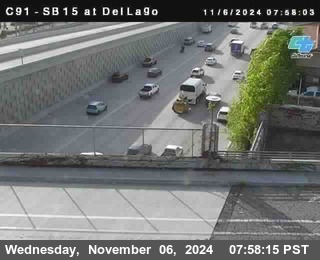 SB 15 at Del Lago bridge