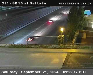 SB 15 at Del Lago bridge