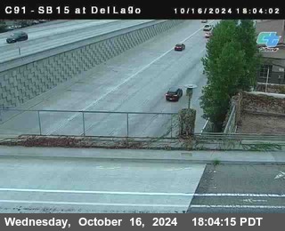 SB 15 at Del Lago bridge