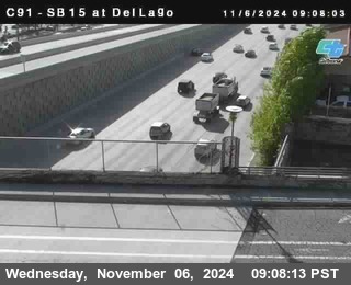 SB 15 at Del Lago bridge