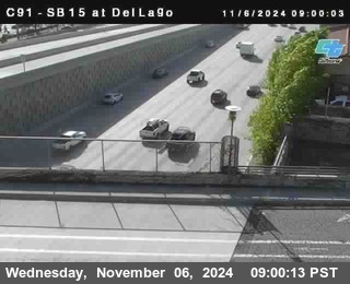 SB 15 at Del Lago bridge