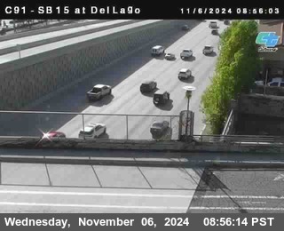 SB 15 at Del Lago bridge