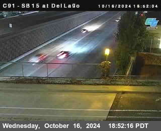 SB 15 at Del Lago bridge