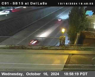 SB 15 at Del Lago bridge