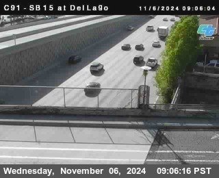 SB 15 at Del Lago bridge