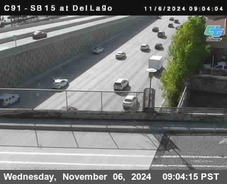 SB 15 at Del Lago bridge