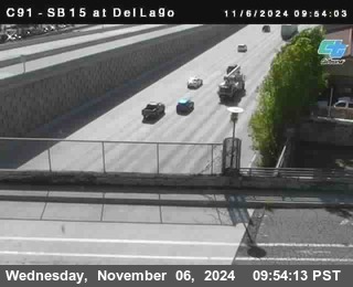 SB 15 at Del Lago bridge