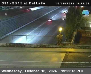 SB 15 at Del Lago bridge