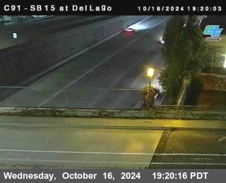 SB 15 at Del Lago bridge