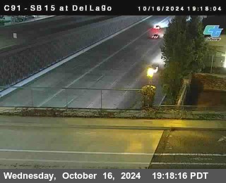 SB 15 at Del Lago bridge