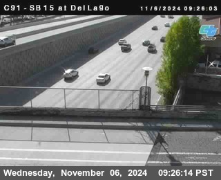 SB 15 at Del Lago bridge