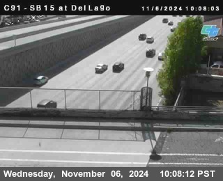 SB 15 at Del Lago bridge