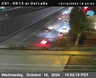 SB 15 at Del Lago bridge