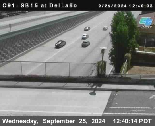 SB 15 at Del Lago bridge