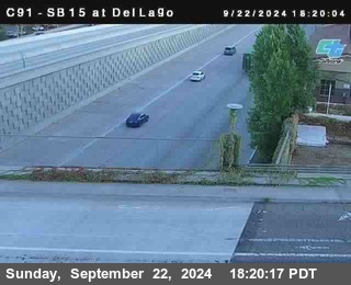 SB 15 at Del Lago bridge