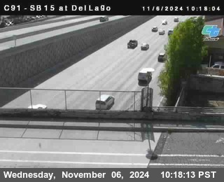 SB 15 at Del Lago bridge