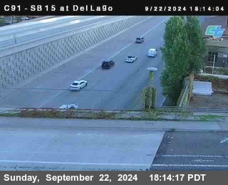 SB 15 at Del Lago bridge