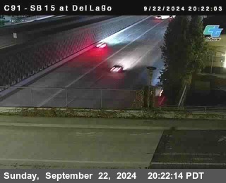 SB 15 at Del Lago bridge