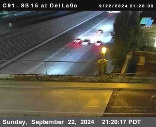 SB 15 at Del Lago bridge