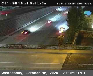 SB 15 at Del Lago bridge