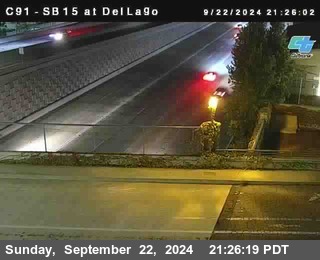 SB 15 at Del Lago bridge