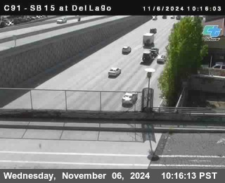 SB 15 at Del Lago bridge