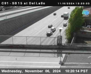 SB 15 at Del Lago bridge