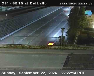 SB 15 at Del Lago bridge