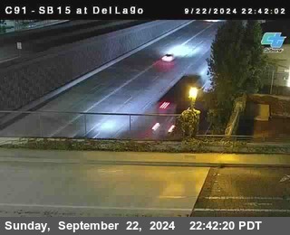 SB 15 at Del Lago bridge