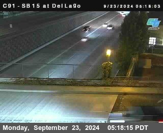 SB 15 at Del Lago bridge