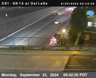 SB 15 at Del Lago bridge