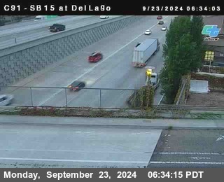 SB 15 at Del Lago bridge