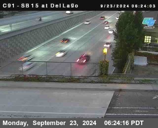 SB 15 at Del Lago bridge