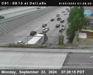 SB 15 at Del Lago bridge