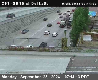 SB 15 at Del Lago bridge