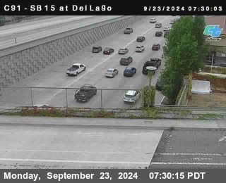 SB 15 at Del Lago bridge