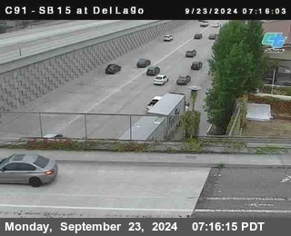 SB 15 at Del Lago bridge