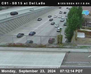 SB 15 at Del Lago bridge