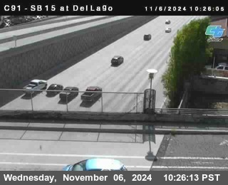 SB 15 at Del Lago bridge