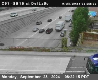 SB 15 at Del Lago bridge