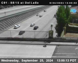 SB 15 at Del Lago bridge