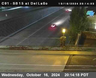 SB 15 at Del Lago bridge