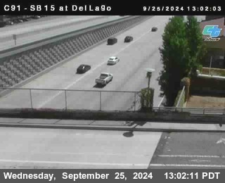 SB 15 at Del Lago bridge