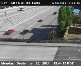 SB 15 at Del Lago bridge