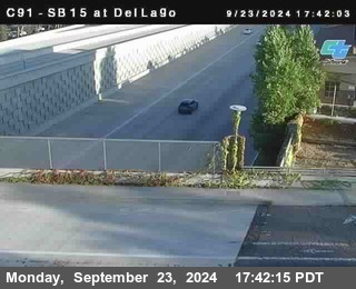 SB 15 at Del Lago bridge