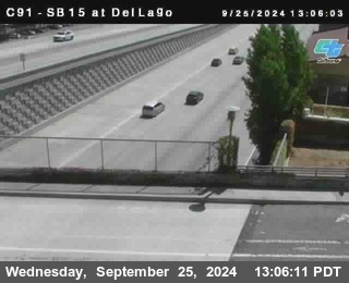 SB 15 at Del Lago bridge